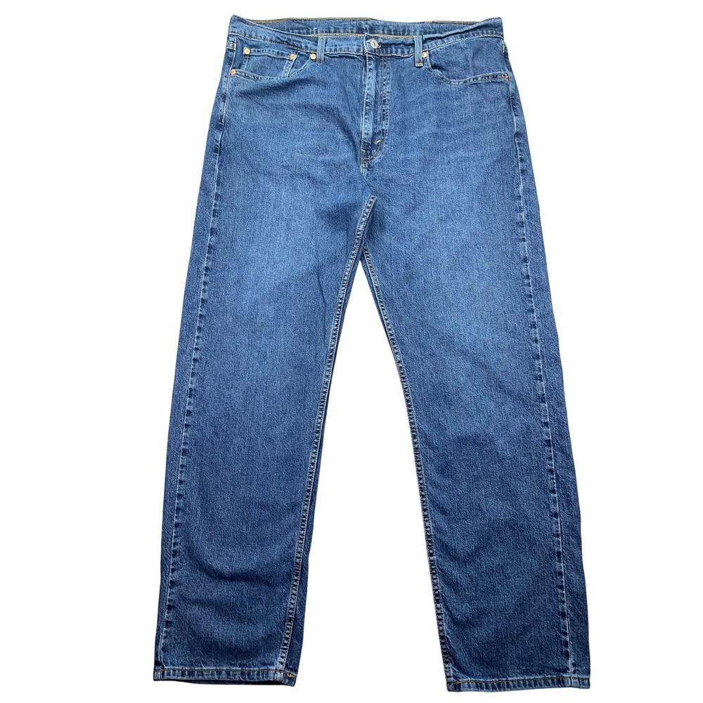 Levi's 505 Jeans Regular Fit Classic Denim Pants Waterless Blue W40 L32 Fits 39"